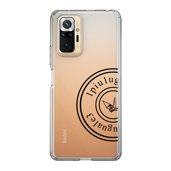 Slim Protection Case for Xiaomi Redmi Note 10 Pro［ 1PIU1UGUALE3 - crane - Black ］