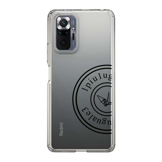 Slim Protection Case for Xiaomi Redmi Note 10 Pro［ 1PIU1UGUALE3 - crane - Black ］