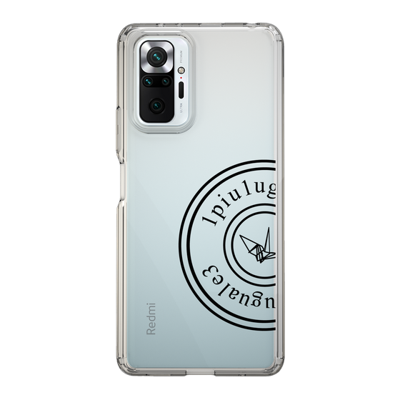Slim Protection Case for Xiaomi Redmi Note 10 Pro［ 1PIU1UGUALE3 - crane - Black ］