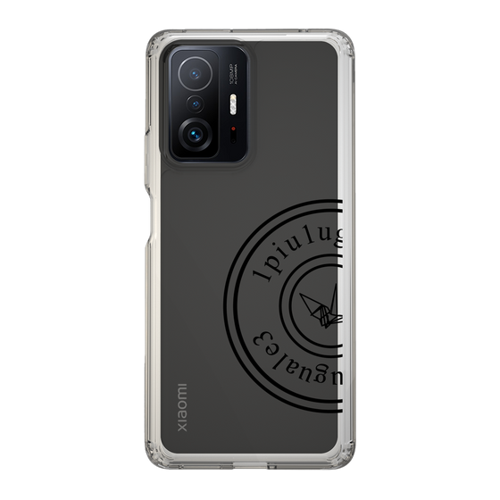Slim Protection Case for Xiaomi 11T Pro［ 1PIU1UGUALE3 - crane - Black ］