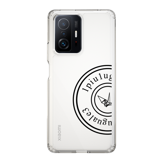 Slim Protection Case for Xiaomi 11T Pro［ 1PIU1UGUALE3 - crane - Black ］