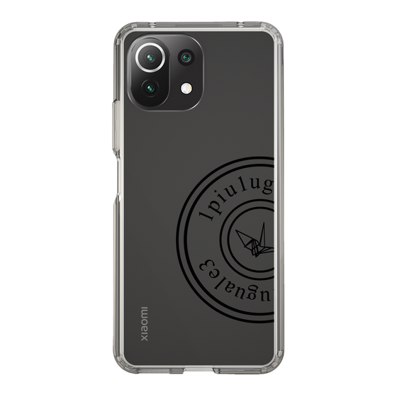 Slim Protection Case for Xiaomi Mi 11 Lite 5G［ 1PIU1UGUALE3 - crane - Black ］