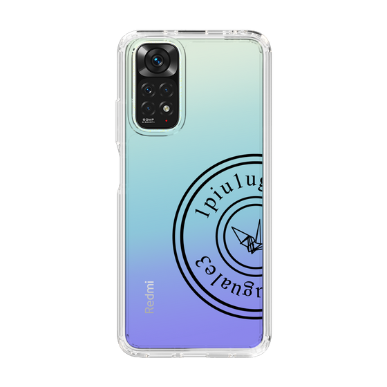Slim Protection Case for Xiaomi Redmi Note 11［ 1PIU1UGUALE3 - crane - Black ］