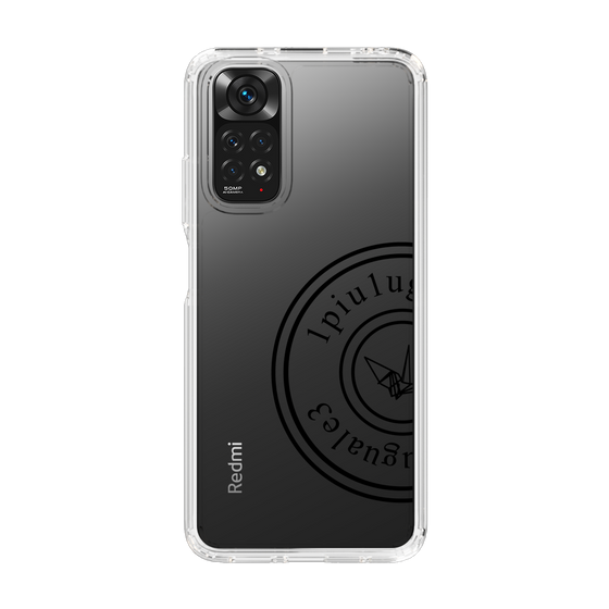 Slim Protection Case for Xiaomi Redmi Note 11［ 1PIU1UGUALE3 - crane - Black ］