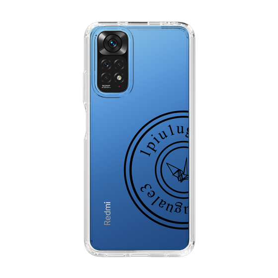 Slim Protection Case for Xiaomi Redmi Note 11［ 1PIU1UGUALE3 - crane - Black ］