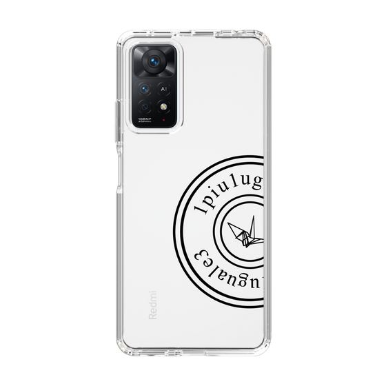 Slim Protection Case for Xiaomi Redmi Note 11 Pro［ 1PIU1UGUALE3 - crane - Black ］
