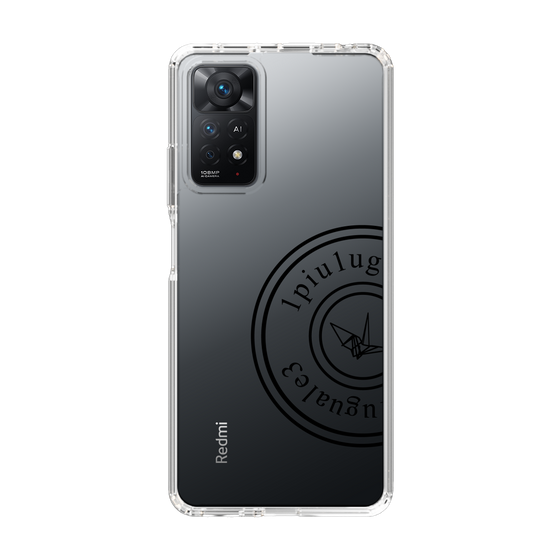 Slim Protection Case for Xiaomi Redmi Note 11 Pro［ 1PIU1UGUALE3 - crane - Black ］