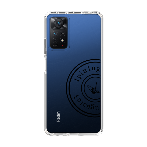 Slim Protection Case for Xiaomi Redmi Note 11 Pro［ 1PIU1UGUALE3 - crane - Black ］