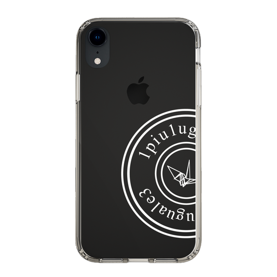 Slim Protection Case for Apple iPhone XR［ 1PIU1UGUALE3 - crane - White ］