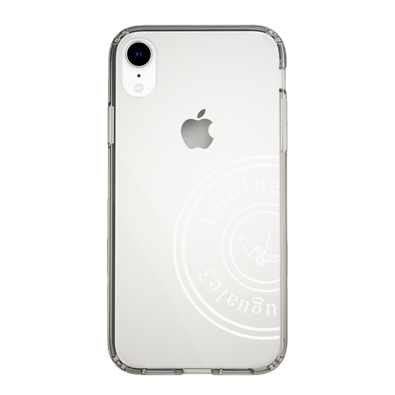 Slim Protection Case for Apple iPhone XR［ 1PIU1UGUALE3 - crane - White ］