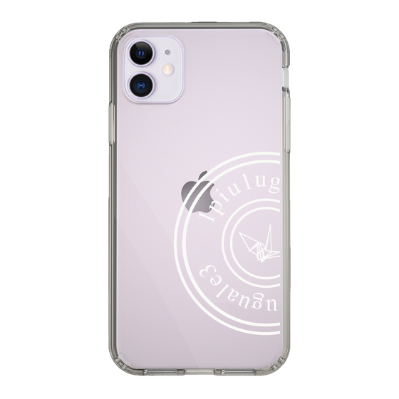 Slim Protection Case for Apple iPhone 11［ 1PIU1UGUALE3 - crane - White ］