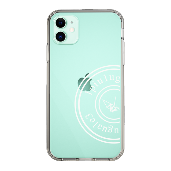 Slim Protection Case for Apple iPhone 11［ 1PIU1UGUALE3 - crane - White ］