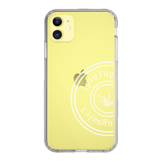 Slim Protection Case for Apple iPhone 11［ 1PIU1UGUALE3 - crane - White ］