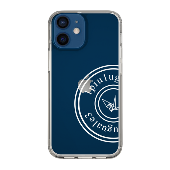 Slim Protection Case for Apple iPhone 12 mini［ 1PIU1UGUALE3 - crane - White ］
