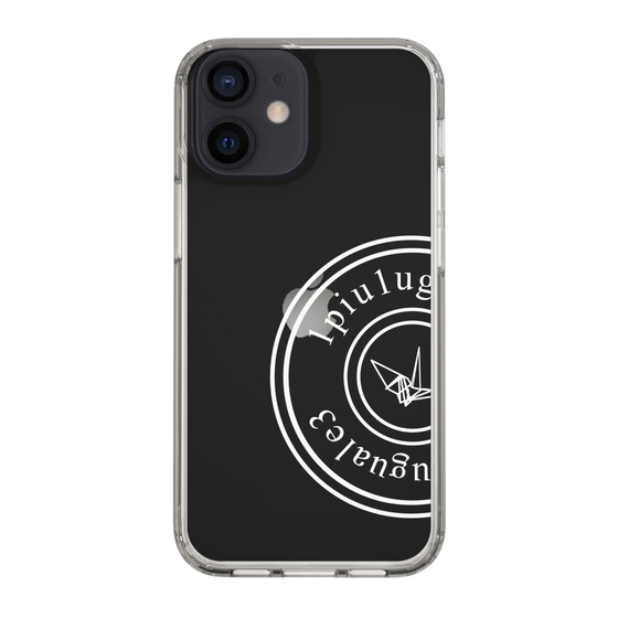 Slim Protection Case for Apple iPhone 12 mini［ 1PIU1UGUALE3 - crane - White ］