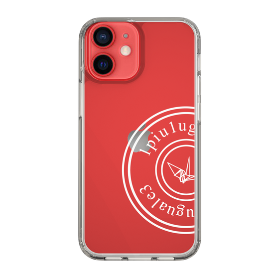 Slim Protection Case for Apple iPhone 12 mini［ 1PIU1UGUALE3 - crane - White ］