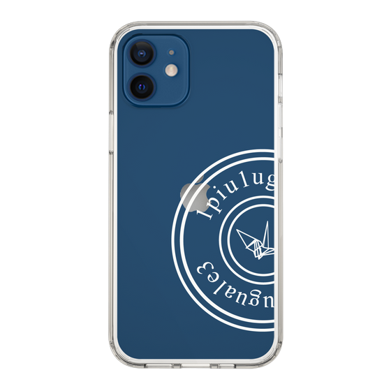 Slim Protection Case for Apple iPhone 12［ 1PIU1UGUALE3 - crane - White ］