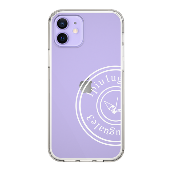 Slim Protection Case for Apple iPhone 12［ 1PIU1UGUALE3 - crane - White ］
