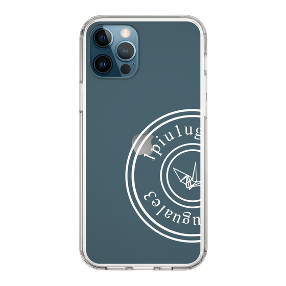 Slim Protection Case for Apple iPhone 12 Pro［ 1PIU1UGUALE3 - crane - White ］