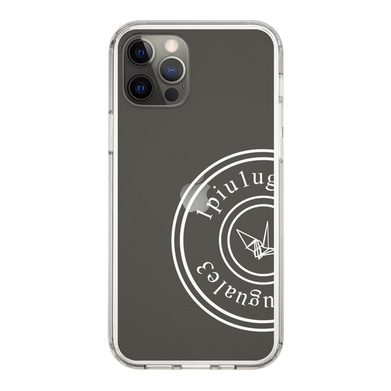 Slim Protection Case for Apple iPhone 12 Pro［ 1PIU1UGUALE3 - crane - White ］