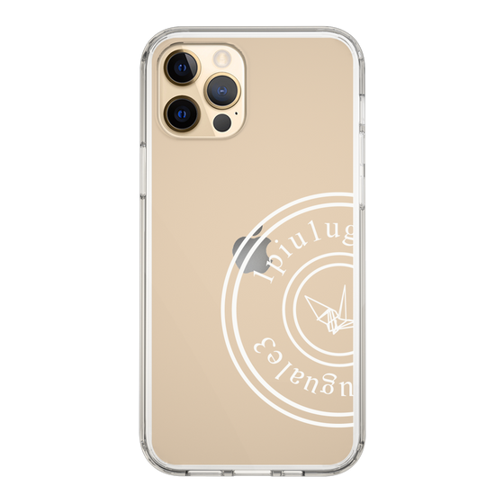 Slim Protection Case for Apple iPhone 12 Pro［ 1PIU1UGUALE3 - crane - White ］
