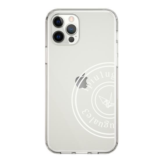 Slim Protection Case for Apple iPhone 12 Pro［ 1PIU1UGUALE3 - crane - White ］