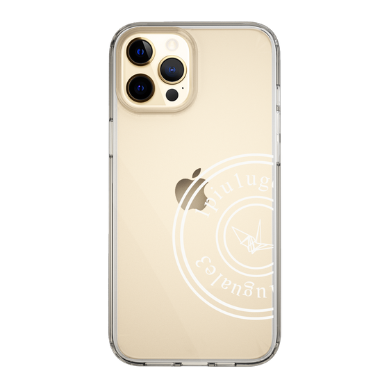 Slim Protection Case for Apple iPhone 12 Pro Max［ 1PIU1UGUALE3 - crane - White ］
