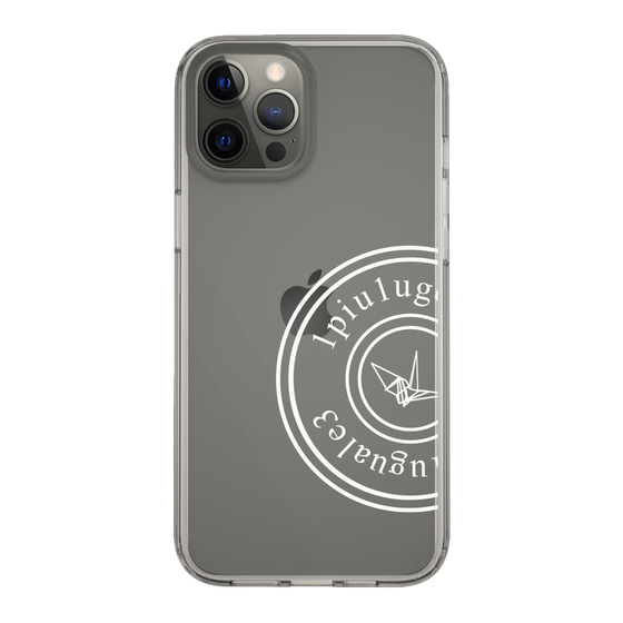 Slim Protection Case for Apple iPhone 12 Pro Max［ 1PIU1UGUALE3 - crane - White ］