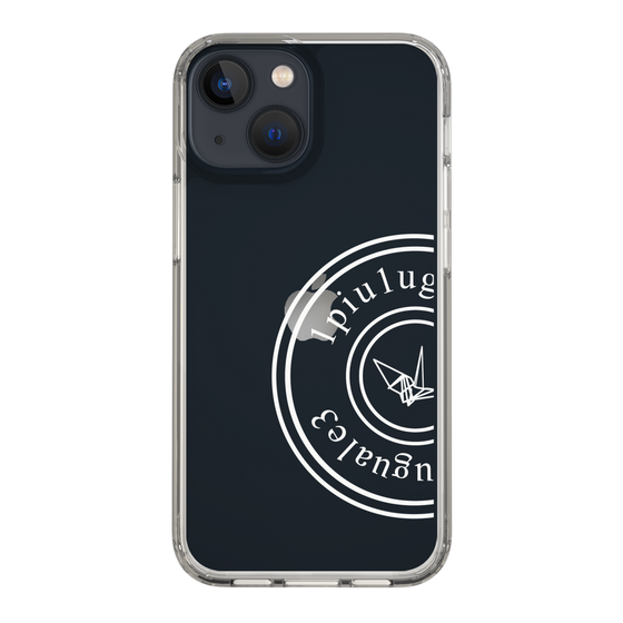 Slim Protection Case for Apple iPhone 13 mini［ 1PIU1UGUALE3 - crane - White ］