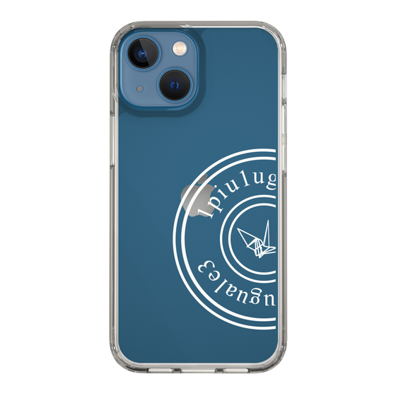 Slim Protection Case for Apple iPhone 13 mini［ 1PIU1UGUALE3 - crane - White ］