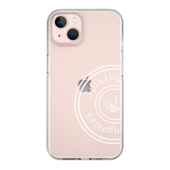 Slim Protection Case for Apple iPhone 13［ 1PIU1UGUALE3 - crane - White ］