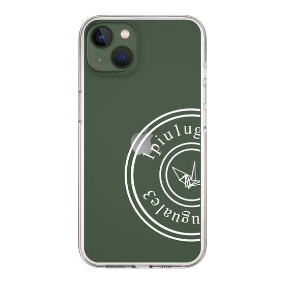 Slim Protection Case for Apple iPhone 13［ 1PIU1UGUALE3 - crane - White ］