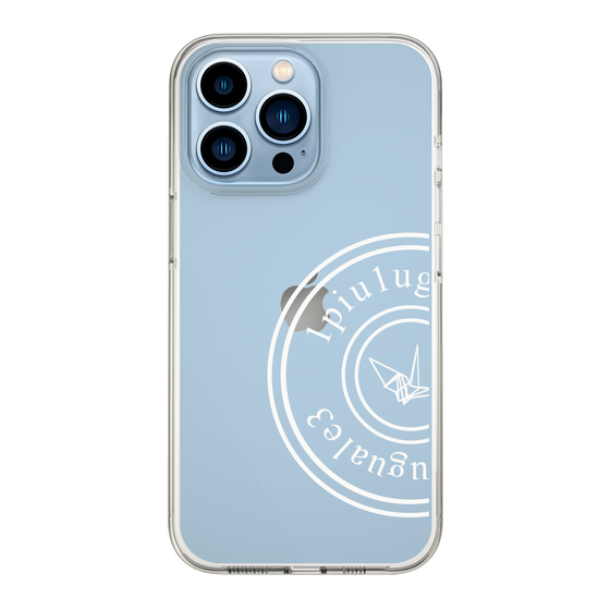Slim Protection Case for Apple iPhone 13 Pro［ 1PIU1UGUALE3 - crane - White ］