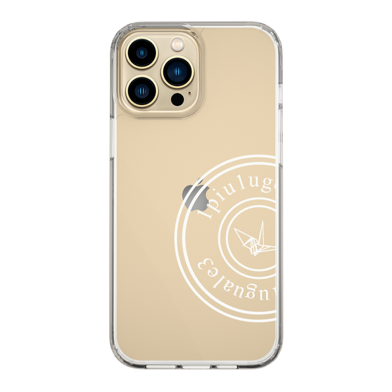 Slim Protection Case for Apple iPhone 13 Pro Max［ 1PIU1UGUALE3 - crane - White ］