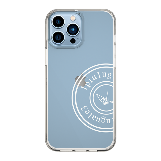 Slim Protection Case for Apple iPhone 13 Pro Max［ 1PIU1UGUALE3 - crane - White ］