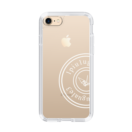 Slim Protection Case for Apple iPhone 7［ 1PIU1UGUALE3 - crane - White ］