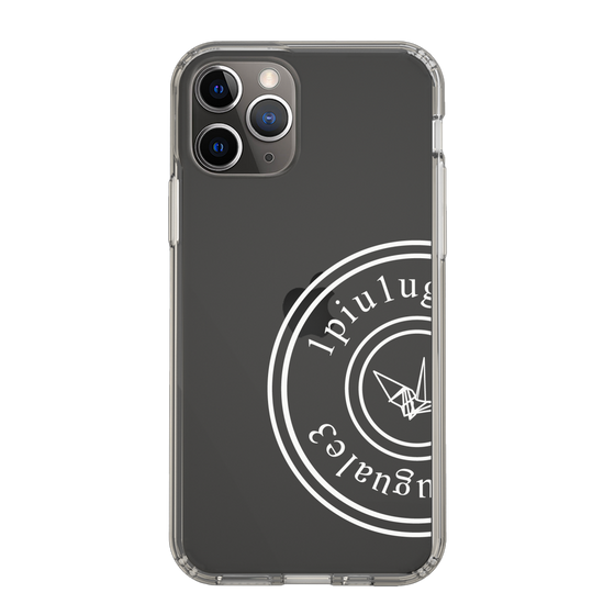 Slim Protection Case for Apple iPhone 11 Pro［ 1PIU1UGUALE3 - crane - White ］