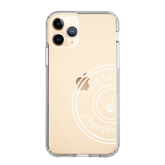 Slim Protection Case for Apple iPhone 11 Pro［ 1PIU1UGUALE3 - crane - White ］