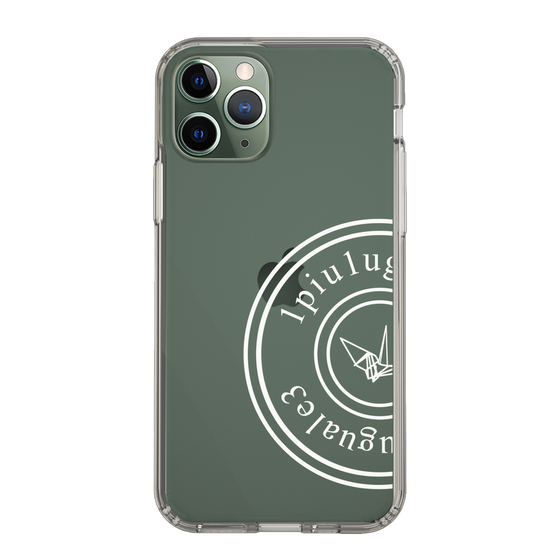 Slim Protection Case for Apple iPhone 11 Pro［ 1PIU1UGUALE3 - crane - White ］