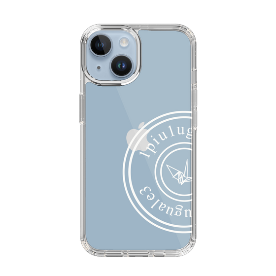 Slim Protection Case for Apple iPhone 14［ 1PIU1UGUALE3 - crane - White ］