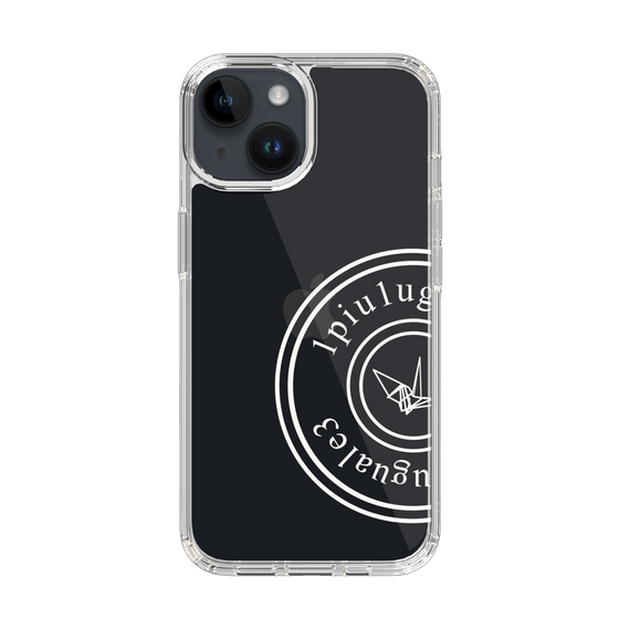 Slim Protection Case for Apple iPhone 14［ 1PIU1UGUALE3 - crane - White ］