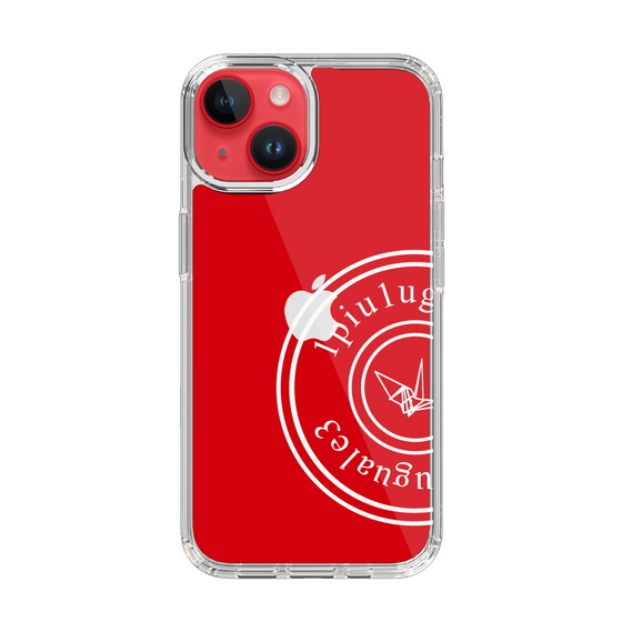 Slim Protection Case for Apple iPhone 14［ 1PIU1UGUALE3 - crane - White ］