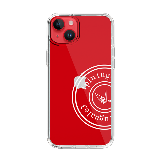 Slim Protection Case for Apple iPhone 14 Plus［ 1PIU1UGUALE3 - crane - White ］
