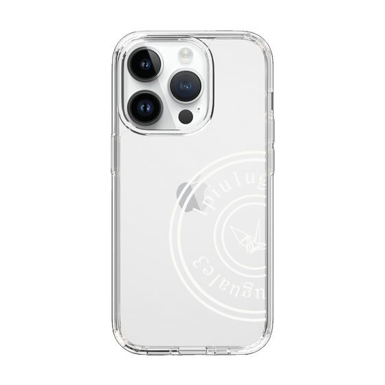 Slim Protection Case for Apple iPhone 14 Pro［ 1PIU1UGUALE3 - crane - White ］