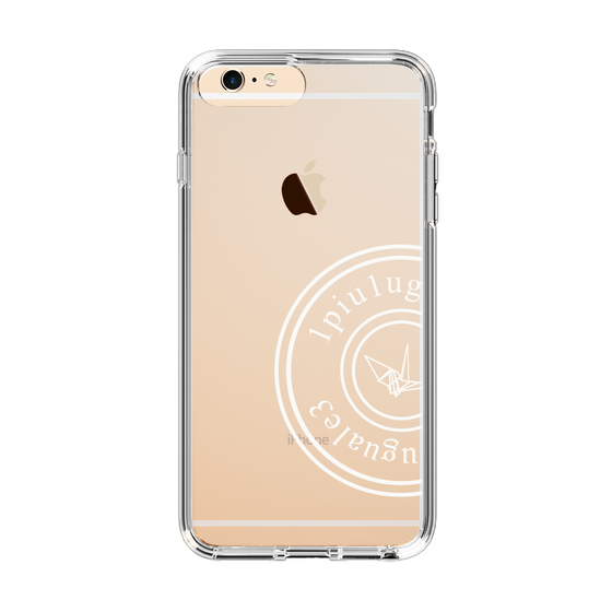 Slim Protection Case for Apple iPhone 6s Plus［ 1PIU1UGUALE3 - crane - White ］