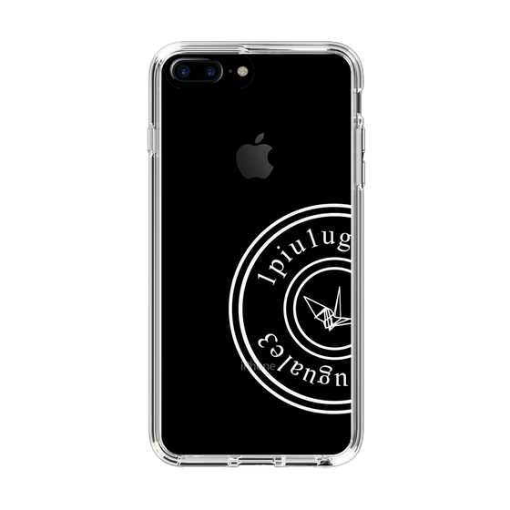 Slim Protection Case for Apple iPhone 7 Plus［ 1PIU1UGUALE3 - crane - White ］