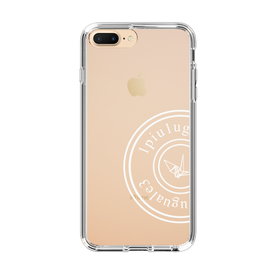 Slim Protection Case for Apple iPhone 7 Plus［ 1PIU1UGUALE3 - crane - White ］
