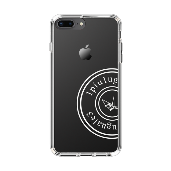 Slim Protection Case for Apple iPhone 8 Plus［ 1PIU1UGUALE3 - crane - White ］