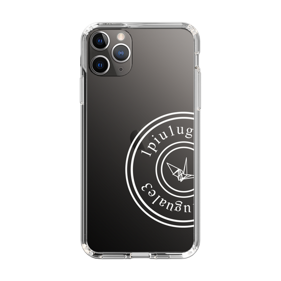Slim Protection Case for Apple iPhone 11 Pro Max［ 1PIU1UGUALE3 - crane - White ］