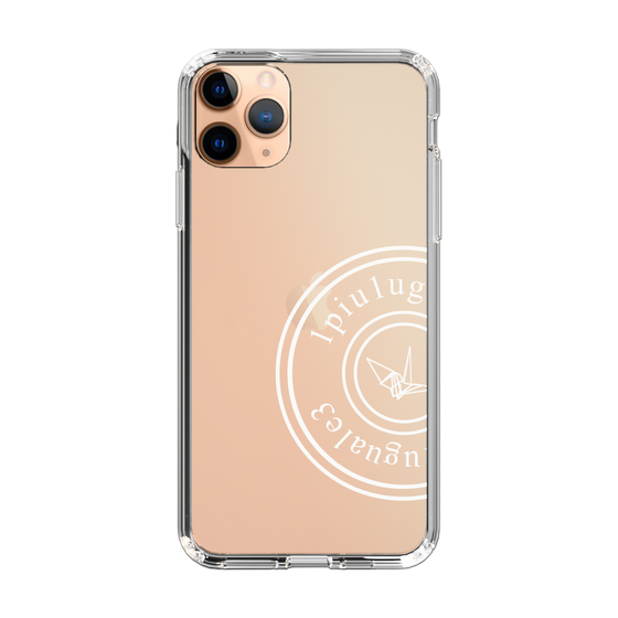Slim Protection Case for Apple iPhone 11 Pro Max［ 1PIU1UGUALE3 - crane - White ］
